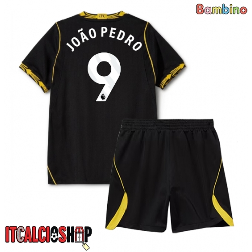 Chelsea Joao Pedro #9 Seconda Maglia Bambino 2026-27 Manica Corta (+ Pantaloni corti)